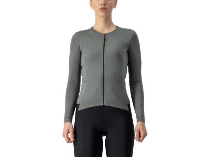 Castelli Fly LS W, Urban gray  Dámsky jemne zateplený aero dres s dlhým rukávom