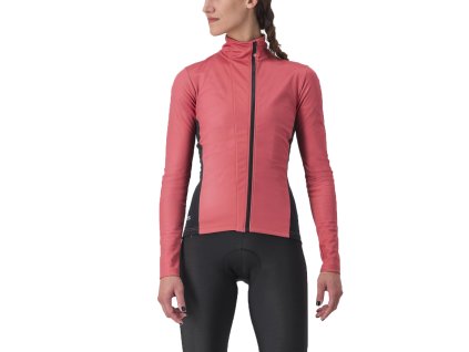 Castelli Transition 2 W, Mineral red/ Black  Dámska cyklo bunda na jesenné a jarné výjazdy