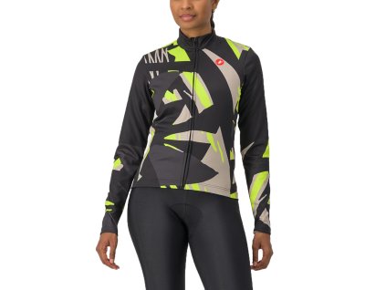 Castelli Tropicale LS W, Black  Dámsky, zateplený cyklo dres s dlhým rukávom