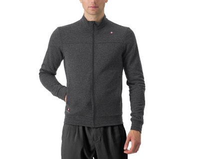 Castelli Vigorelli Track Jacket, Dark gray  Pánska voľnočasová mikina