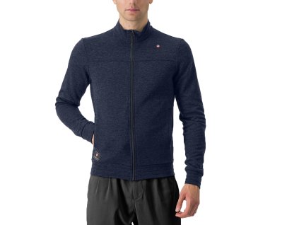 Castelli Vigorelli Track Jacket, Saville blue  Pánska voľnočasová mikina