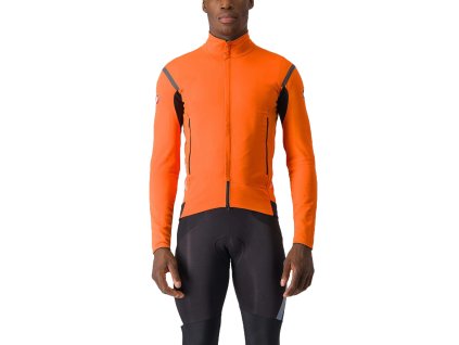 Castelli Perfetto RoS 2 Jacket, Red orange/ Dark gray  Pánska bunda do daždivých a veterných podmienok