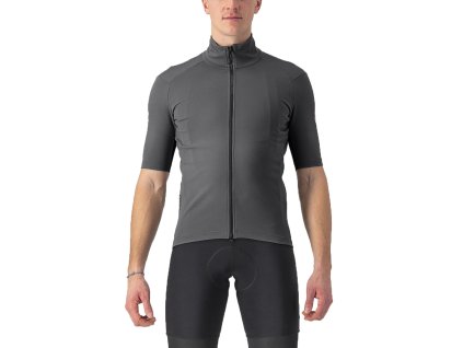 Castelli Perfetto RoS 2 Wind, Urban gray  Pánsky dres/bunda s krátkym rukávom do daždivých a veterných podmienok