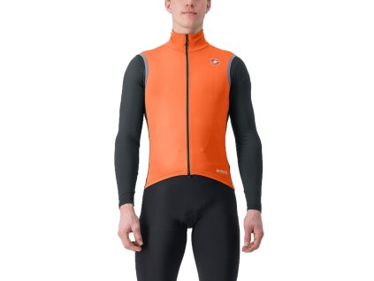 Castelli Perfetto RoS 2 Vest, Red orange  Pánska vesta do daždivých a veterných podmienok