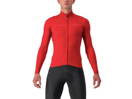 Castelli PRO Thermal MID LS, Pompeian red  Mierne zateplený dres do prechodného obdobia