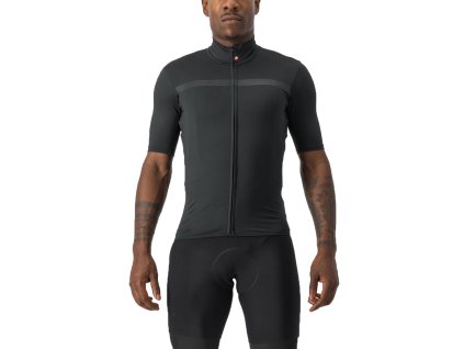 Castelli Pro Thermal Mid SS, Light black  Pánsky zateplený dres s krátkym rukávom