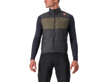 Castelli Unlimited Puffy Vest, Black/ Tarmac  Extra teplá a veľmi skladná vesta do vrecka