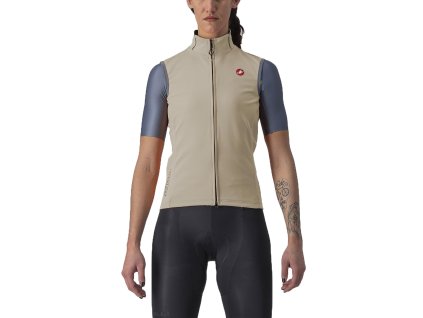 Castelli Perfetto RoS 2 W Vest, Clay/ Black reflex  Dámska vesta do daždivých a veterných podmienok