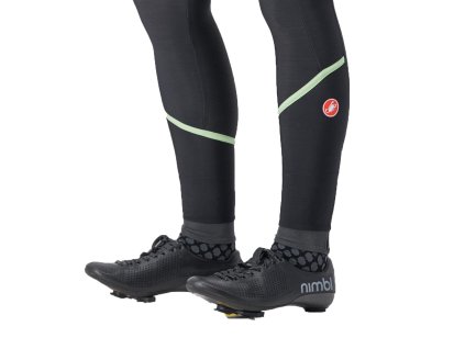 Castelli Velocissima W Thermal Tight, Black/ Paradise mint  Dámske dlhé zateplené nohavice bez trakov určené do suchých podmienok