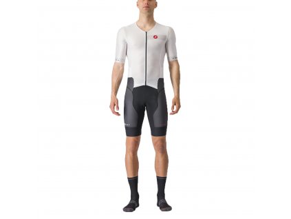 Castelli TRI Free Sanremo 2, White/ Black  Triatlon kombinéza pre dlhšie disciplíny