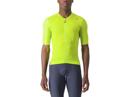 Castelli Espresso jersey, Electric lime/ Deep green  Pánsky cyklistický dres s krátkym rukávom