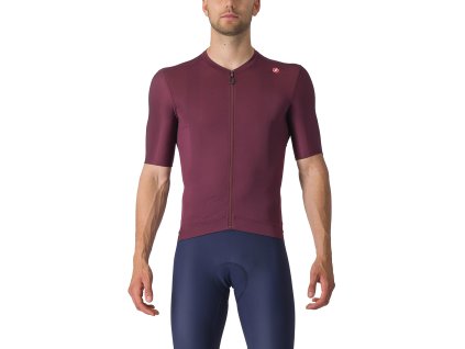 Castelli Espresso jersey, Deep bordeaux/ Silver moon  Pánsky cyklistický dres s krátkym rukávom