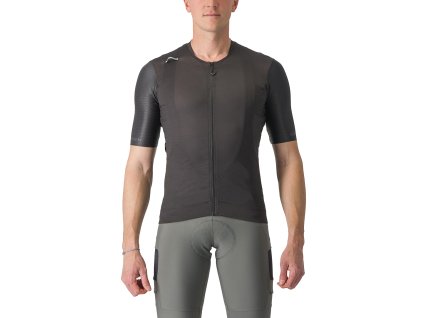 Castelli Unlimited Pro jersey, Light black  Pánsky cyklistický dres s krátkym rukávom