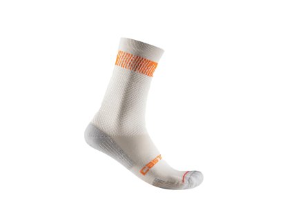 Castelli Unlimited 18, Silver moon/ Orange rust  Pánske letné ponožky