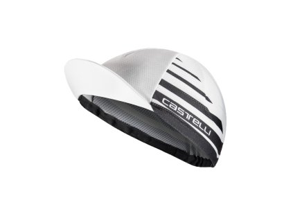 Castelli Classico cap, White/ Black  Cyklistická čiapka