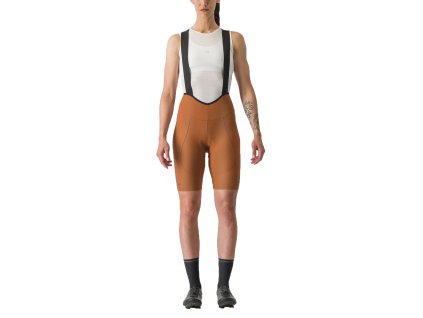 Castelli Espresso W DT bibshort, Mocha  Dámske krátke nohavice s trakmi