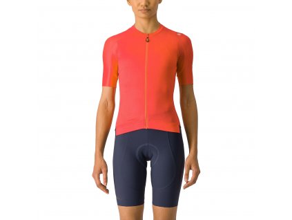 Castelli Espresso W jersey, Hibiscus/ Dark gray  Dámsky cyklistický dres s krátkym rukávom