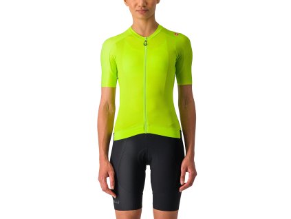 Castelli Espresso W jersey, Electric lime/ Deep green  Dámsky cyklistický dres s krátkym rukávom