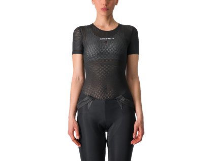 Castelli Pro Mesh W SS, Black  Spodné dámske tričko s krátkym rukávom