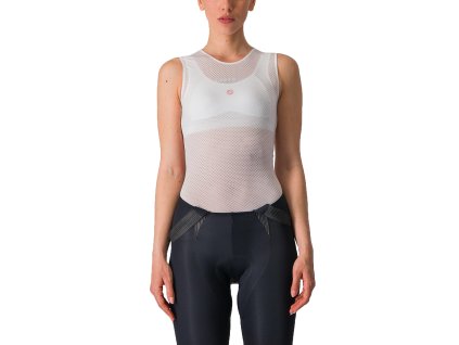 Castelli Pro Mesh W SLV, White  Spodné dámske tričko bez rukávov