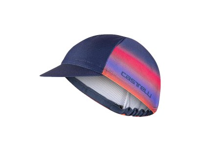 Castelli Climber´s 4.0 cap, Night shade/ Pink-Orange  Sieťovaná cyklistická čiapka