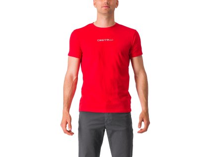 Castelli Classico Tee, Red  Pánske tričko s krátkym rukávom