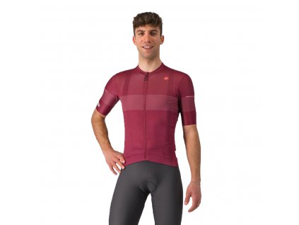 Castelli #GIRO Trofeo jersey, Bordeaux  Pánsky letný pohodlný dres Giro dres