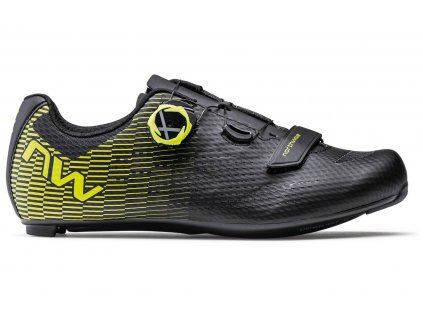 northwave storm carbon 2 road shoes black yellow fluo 04