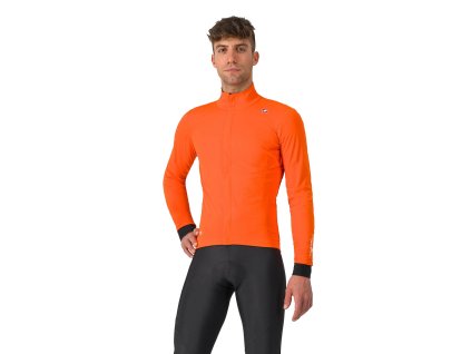 Castelli Salto Jacket, Red orange  Univerzálna vetruodolná bunda