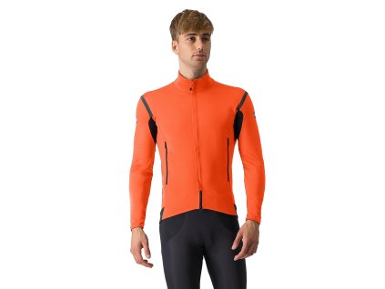 Castelli Perfetto RoS 2 Jacket, Brilliant orange/ Silver reflex  Pánska bunda do daždivých a veterných podmienok