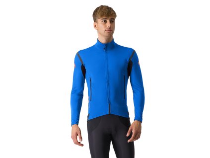 Castelli Perfetto RoS 2 Jacket, Azzurro italia/ Silver  reflex  Pánska bunda do daždivých a veterných podmienok