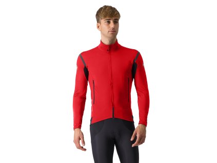 Castelli Perfetto RoS 2 Jacket, Rich red/ Black reflex  Pánska bunda do daždivých a veterných podmienok