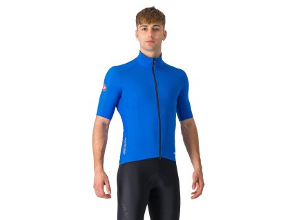 Castelli Perfetto RoS 2 Wind, Azzurro italia  Pánsky dres/bunda s krátkym rukávom do daždivých a veterných podmienok