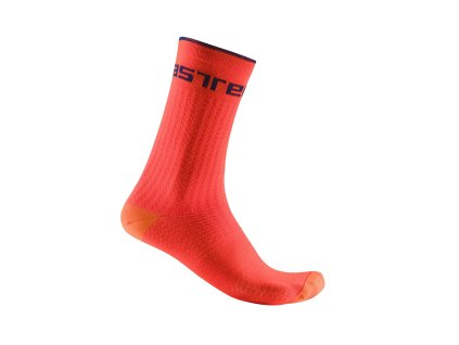 Castelli Distanza 20, Brilliant orange  Merino, zimné cyklo ponožky
