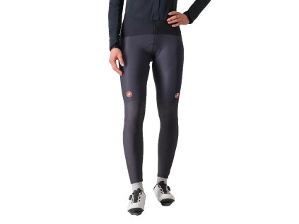 Castelli Sorpasso RoS W bibtight, Dark gray  Dámske zimné cyklistické nohavice s trakmi