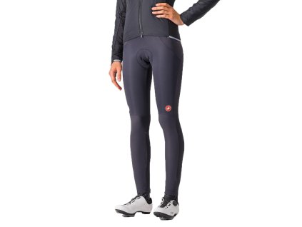 Castelli Sorpasso RoS W tight, Dark gray  Dámske zimné cyklistické nohavice bez trakov