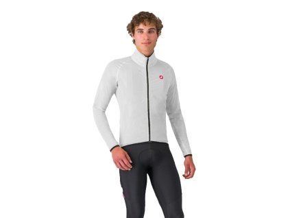 Castelli Squall shell Jacket, Silver gray/ Black  Ľahká pánska fukérka aj do jemného dažďa