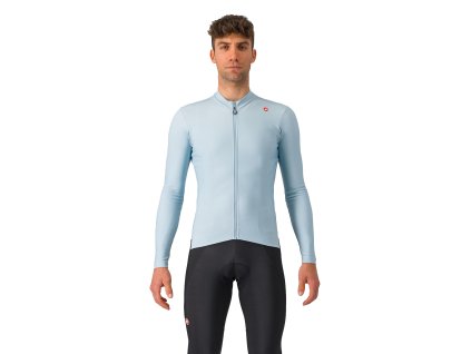 Castelli Espresso Thermal LS, Winter sky/ Dark gray (Veľkosť 3XL)