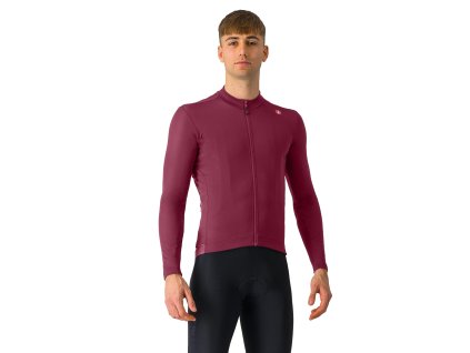 Castelli Espresso Thermal LS, Deep bordeaux (Veľkosť 3XL)