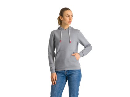 Castelli Classico W Hoodie, Cool gray  Klasická mikina s kapucou