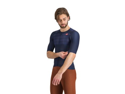 Castelli Aero Race 8S Jersey, Belgian blue  Inovatívny pretekársky aero dres