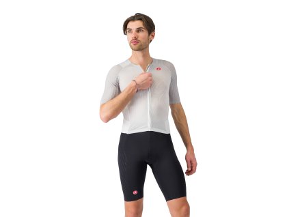 Castelli Free Sanremo 3 Suit SS, White/ Black (Veľkosť XXL)