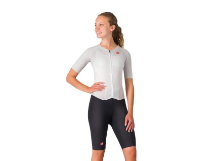 Castelli Free Sanremo 3 W Suit SS, White/ Black (Veľkosť XS)
