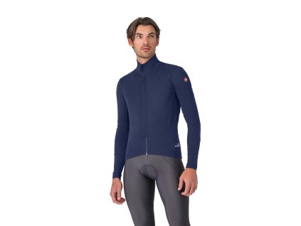 Castelli Perfetto Air Jacket, Belgian blue  Pánska cyklistická bunda s dlhým rukávom