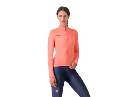 Castelli Sinergia 2 W, Brilliant pink  Zateplený  dres do prechodného obdobia