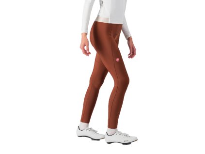 Castelli Espresso W DT bibtight, Deep mocha  Dámske zimné cyklistické nohavice s trakmi