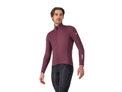 Castelli Alpha 150 Jacket, Deep bordeaux  Bunda do chladného počasia s Polartec® AirCore™