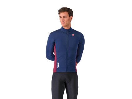 Castelli Entrata 2 Jacket, Belgian blue  Bunda do chladných podmienok s vetruodolnými rukávmi