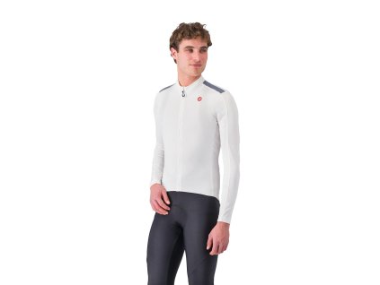 Castelli Puro 4 LS, Ivory  Dres s dlhým rukávom pre jesenno jarné výjazdy