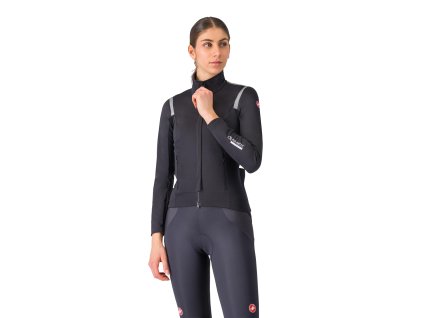 Castelli Perfetto Ros 3 W Jacket, Light black  Dámska cyklo bunda do väčšiny podmienok